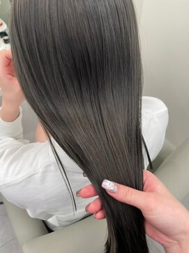 ベレーザ 渋谷(BELEZA) 2670黒髪ロイヤルパープルバイカラーうる艶髪逆グラデーション