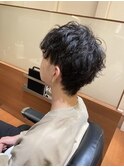 カジュアルな無造作パーマメンズショートn名護大東