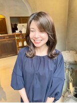 ヘアーミュゼ 井田店(Hair Musee)&nbsp;レイヤーカット×アッシュベージュ