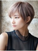 ショートカット×ひし形ショートボブ×前髪あり20代30代40代 s03