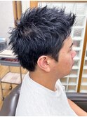 大人男性メンズカットベリーショートフェードスタイル刈り上げ