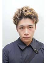 カーウォッシュバーバー(CARWASH BARBER)&nbsp;アップバングハイライト束感ベリーショート0401