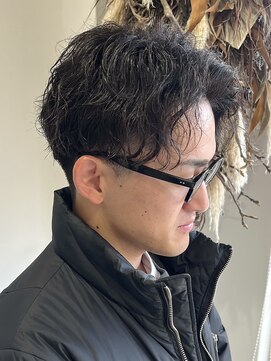 ネクストフォーヘアー(NEXT for hair) 波巻きスパイラル　大人パーマ　アップバングショート