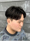 ニュアンスパーマフェザーショートセンターパート短めショート