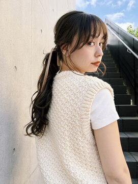 レジュアル(RESSUAL) イメチェンホワイトブロンド外ハネボブ美髪ワイドバング