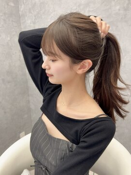 ヴェイナゴヤ(VEYY. nagoya) 前髪/顔まわり/後れ毛/韓国ヘア/レイヤーカット/オリーブ/艶髪