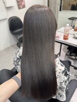 ペレ 栄 アネックス(PELE栄ANNEX) 韓国 くびれロング レイヤー ワンホンヘア 小顔前髪