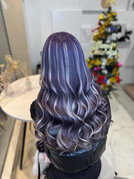 ラベンダームラサキ＆シルバーハイライト♪