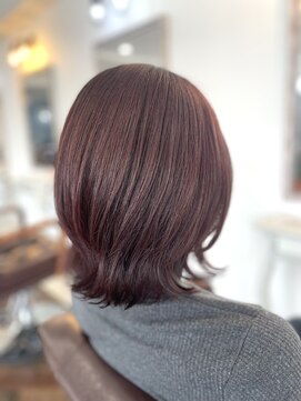 くびれカット×暖色カラー