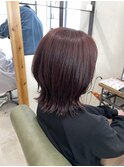 くびれボブ◎お手入れ簡単◎チェリーブラウン◎nico四街道