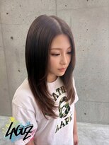 ラグズ 茅ヶ崎(LAGUZ) 【レイヤーカット】シアーグレージュ×ナチュラルレイヤー