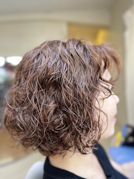 ビーワンヘアー 藤井寺 土師ノ里(B1hair) ウェットボブパーマ/リッジパーマ