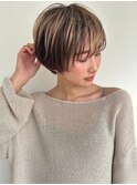 大人小顔コンパクトショート/夏カラー30代40代ハイライトp上尾