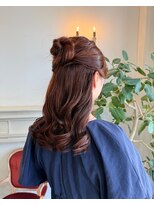 セットアップ 岡山北長瀬店(SET-UP)&nbsp;ヘアアレンジ/ハーフアップグレージュ