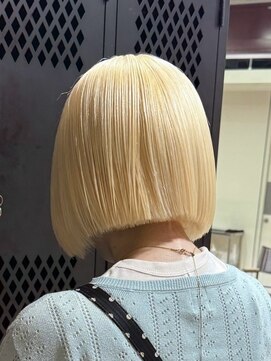 ヲタク 渋谷 代官山 恵比寿(wotaku.) ブロンドボブハイトーンケアブリーチダブルブリーチ抜きっぱなし