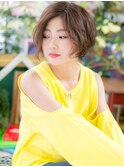 *bliss川口*アシンメトリー★くせ毛風大人ピュアショートa