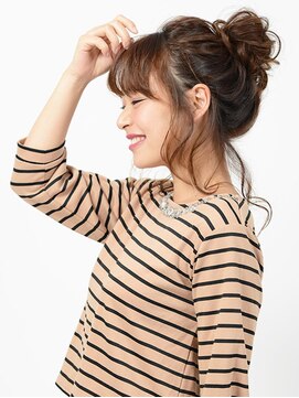 アース 高円寺店(HAIR & MAKE EARTH) 上品リラクシーなメッシーバンアレンジ【EARTH高円寺】