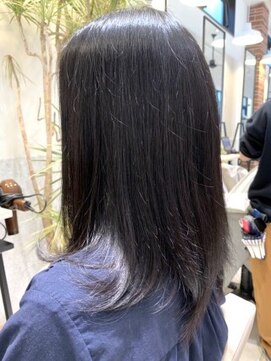 クアトログランシュ 水戸店(QUATRO×GranCieux) グレーブラック×ストレート