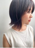 多毛向き。毛先軽めの外ハネボブ