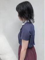 モルニ(MORNI)&nbsp;ゆるウェーブ_マロンベージュ Aラインボブ かきあげ