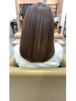 ヘアーサロン ハイプ(HYPE) グレージュカラー×セミロング