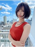 【morio池袋】綺麗で弾む夏ボブグレージュ♪