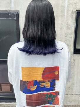 ジジ プラス デザイン(GIGI＋design) gradient color×cobalt blue