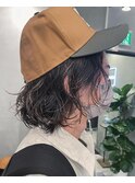 メンズミディアム ミディアムパーマ 緩めパーマ