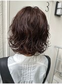 【arte pelo】クセ毛風ナチュラルパーマ/チョコレートブラウン