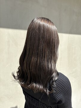 ユニコヘア(unico hair) ロング×オリーブグレー