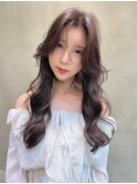 【Lloyd大宮】ココアブラウン×韓国風ウェーブ巻き
