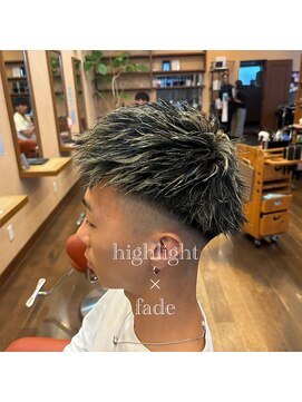 シェロヘア(cielo HAIR) ハイライト×フェード