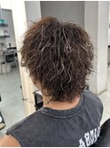 MEN'S HAIR/ダークアッシュ/ニュアンスパーマ/韓国マッシュ