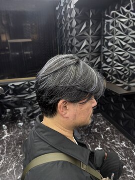 ゴースト(GHOST) センターパート/ハイライト/ブルー/グレー