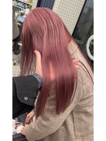 ヴァーディ オモテサンドウ(Vardy omotesando)&nbsp;ピンクベージュ・ハイトーンロング・ハイブリーチピンク・表参道