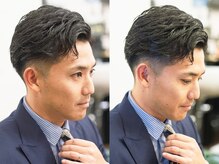 【ビジネススタイル・ツーブロック】仕事も遊びも決まる、シャープな印象で、クールに差をつけろ。