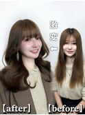 【韓国ヘア】#before＆after