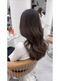 ウェーブミディアム似合わせカットメルティカラーボブ