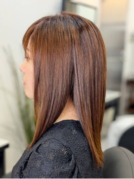 ヘアデザイニング ズーム 飯田橋店(hairdesigning Zoom) 20代30代40代：リタッチカラー&酸熱トリートメント