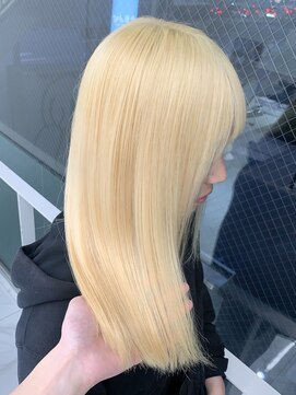 ランテルディ 渋谷(LANTERDIT) ブロンド/抜きっぱなし/ケアブリーチ/ホワイトブロンド/ベージュ