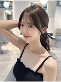 顔まわりカット/後れ毛/韓国ヘア/くびれヘア/レイヤーカット