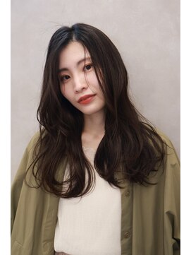 ボヌール 川西(Bonheur) 顔まわりレイヤー×黒髪ロング
