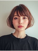 クラゲヘアー/小顔に見せるヘア/ココアベージュ/大口子安新子安
