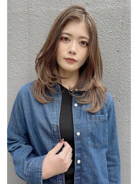 ブゾン(buZon) 【buZon ブゾン】ワンカールレイヤー×アッシュベージュ