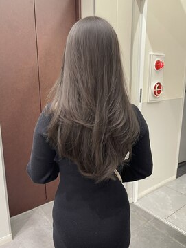 髪質改善オリーブグレージュ