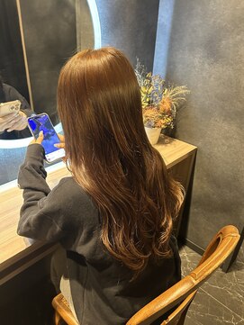 ブリーチなし透明感カラー