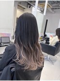 ブリーチインナーバレイヤージュグラデーションカラー夕貴