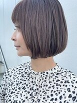 ルーファス 恵比寿南(Ruufus)&nbsp;大人可愛いミルクティー/ミニボブ/30代40代50代