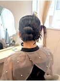 大人っぽくツヤっとカチモリ★お呼ばれ/結婚式ヘアセット