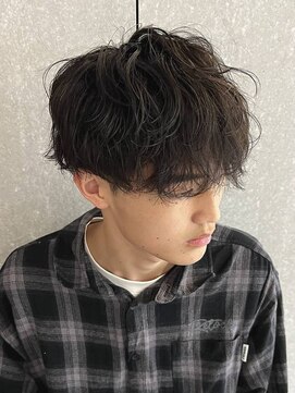 ニアウ 太田店(Niau) メンズ王道マンシュ波巻きスパイラルパーマ緩めパーマ質感重視